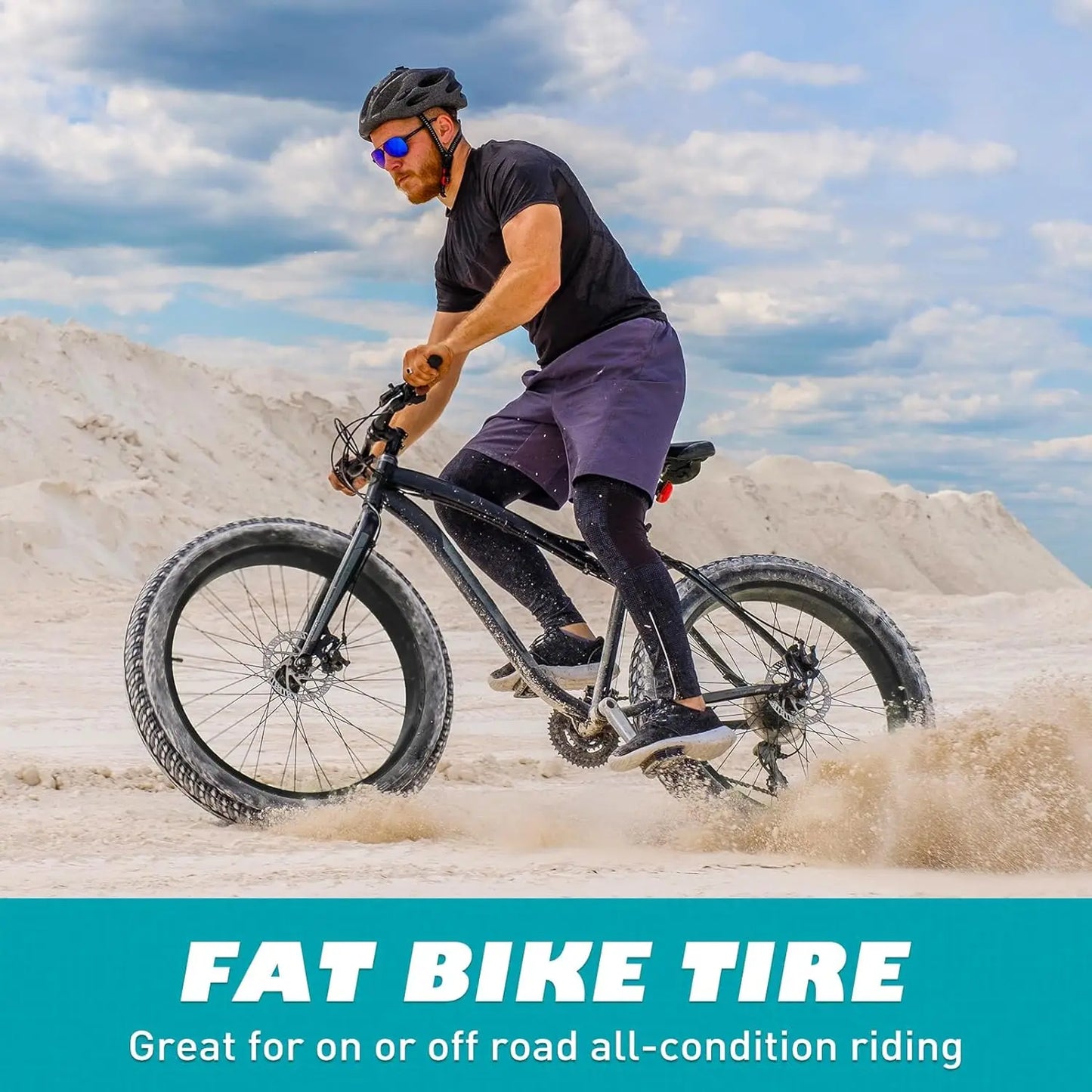 ZUKKA 26x3.0 E-Bike Fat Tire – Heavy-Duty Mountain & Snow Bike Tire | Black