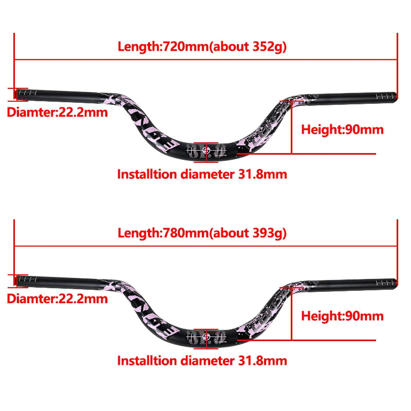 MTB Bike Riser Handlebar