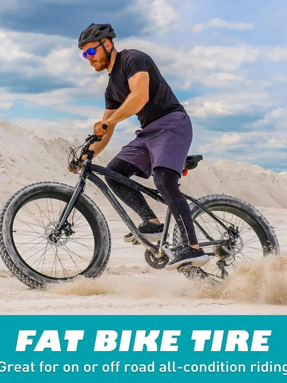 ZUKKA 26x3.0 E-Bike Fat Tire – Heavy-Duty Mountain & Snow Bike Tire | Black