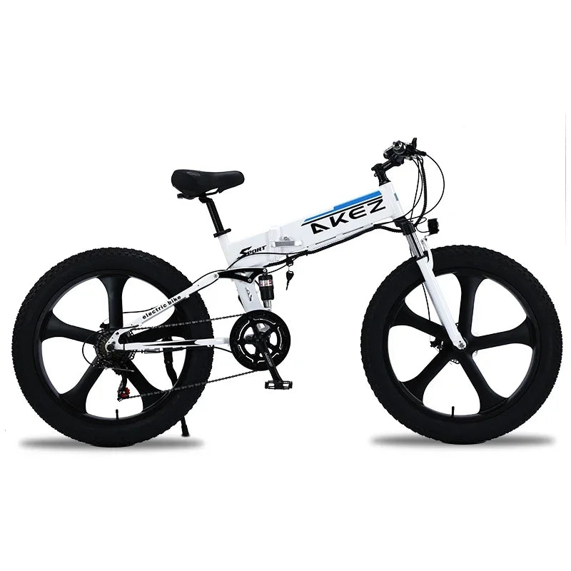 New style 1000W Motor electric bike 48V 10.4ah Lithium battery Mountain ELECTR BIKE  26×4.0 Fat Tire e bike Folded ebike Electric Bikes & Accessories