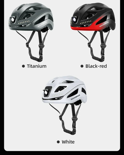 ROCKBROS Rechargeable Bicycle Helmet – Safety & Visibility Combined