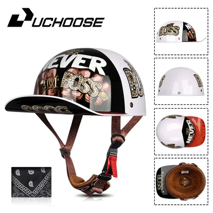 UCHOOSE Retro Baseball Cap Helmet.