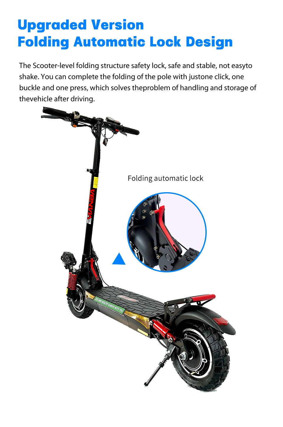 Electric Scooter for Adult, E-Scooter, 1600W Dual Motors, 18 AH, Max Speed up to 50km, Max Distance 60km, EU and USA Warehouse Electric Bikes & Accessories