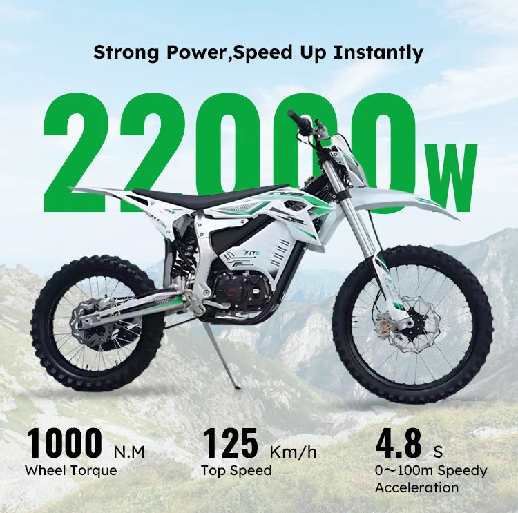 TYE 22KW Electric Dirt Bike – High-Power Off-Road Racing Bike Electric Bikes & Accessories