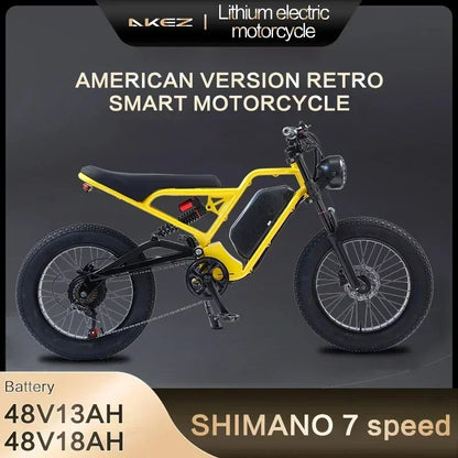 Off-road Electric bicycle 1500W Motor 48V18Ah Lithium Battery Hydraulic Suspension Fat Tire Electric bicycle Bike MountainE-bike Electric Bikes & Accessories