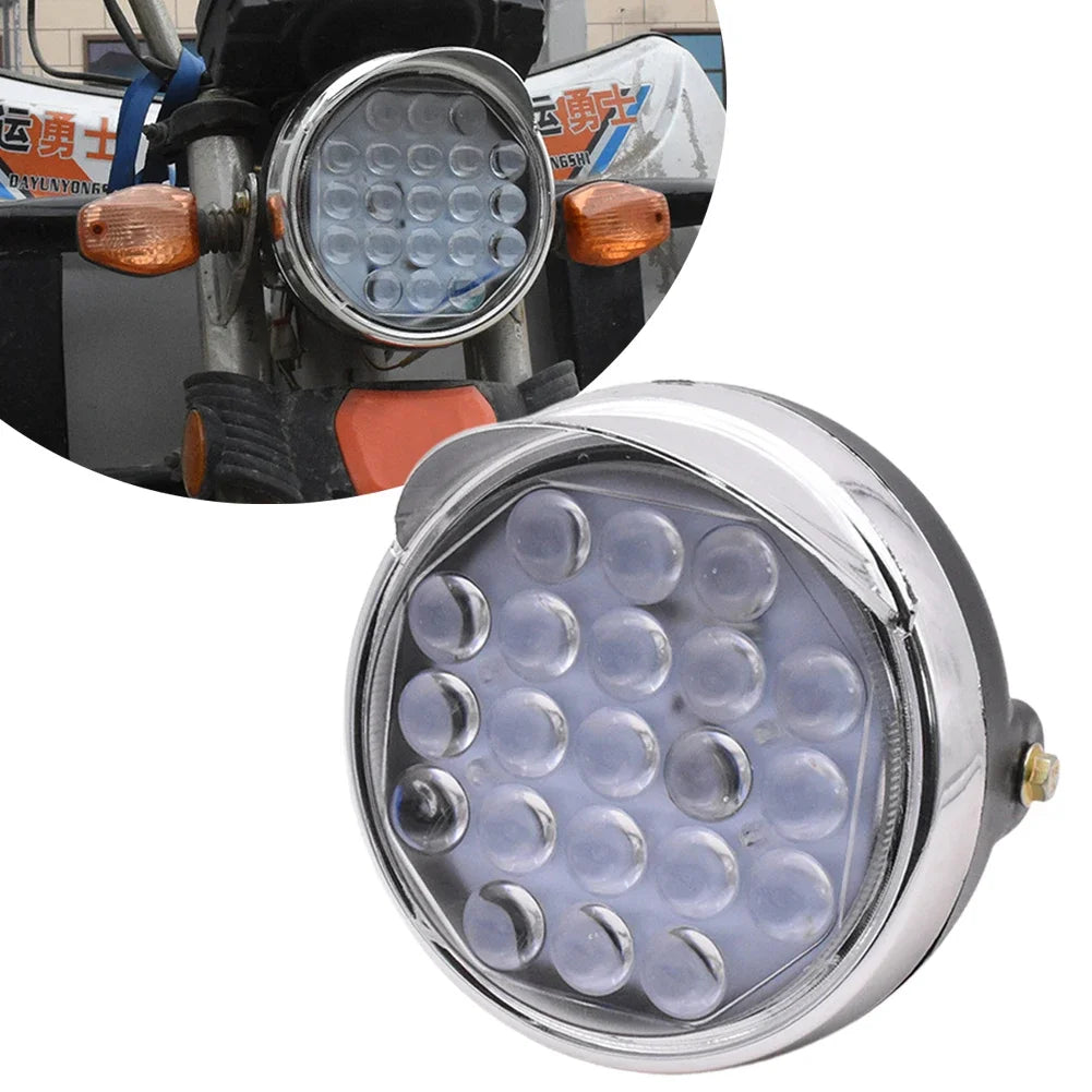 Electric Tricycle Headlight 12V-80V 6500K - 7000K Aluminum Alloy Assembly Beam Motorbike Fog Lamp LED Spotlight Cycling Parts Electric Bikes & Accessories