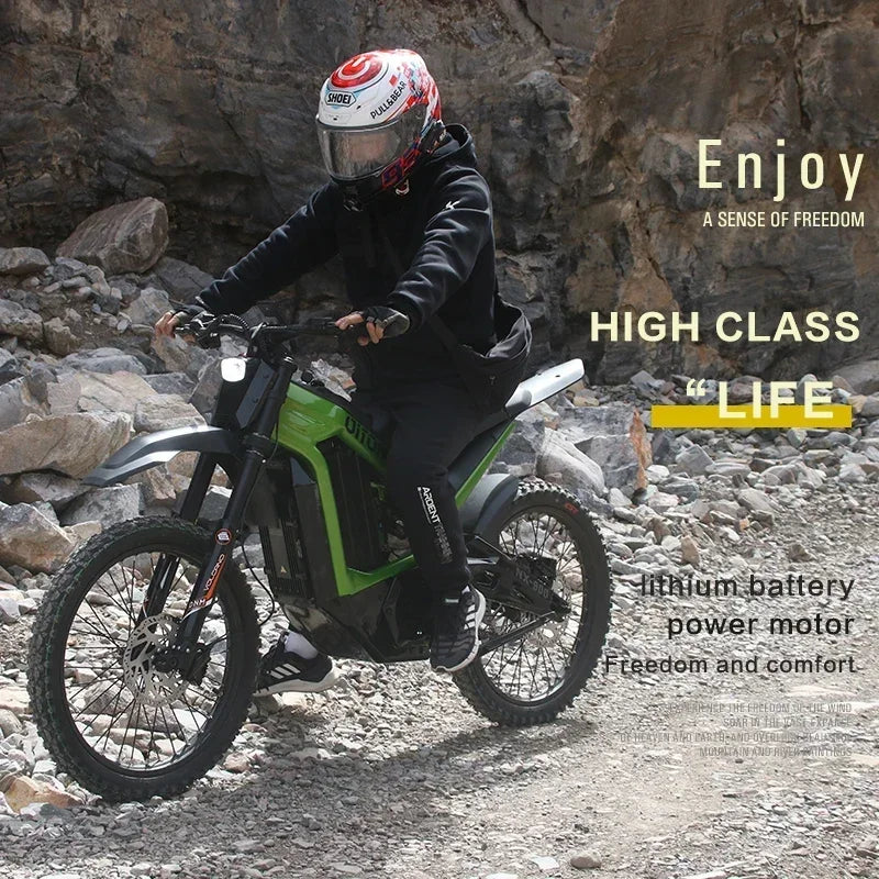 High-Quality Electric Motorcycle for Adults Powerful Off-Road Mountain Bike Super Speed Dirt Bike Dirt Bike Dirt Bike 3000W 2024 Electric Bikes & Accessories