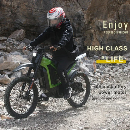 High-Quality Electric Motorcycle for Adults Powerful Off-Road Mountain Bike Super Speed Dirt Bike Dirt Bike Dirt Bike 3000W 2024 Electric Bikes & Accessories