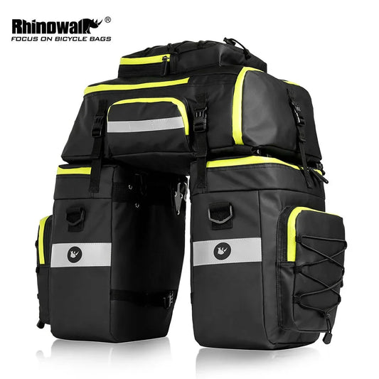 Bicycle Pannier Bag – Waterproof 3-in-1 Saddle Backpack | Rhinowalk