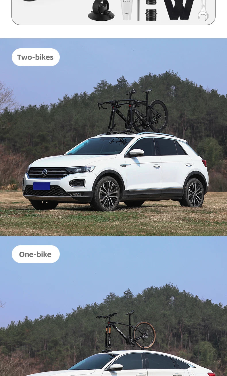 West Biking Suction Roof Bike Rack – The Ultimate Car Carrier for Cyclists