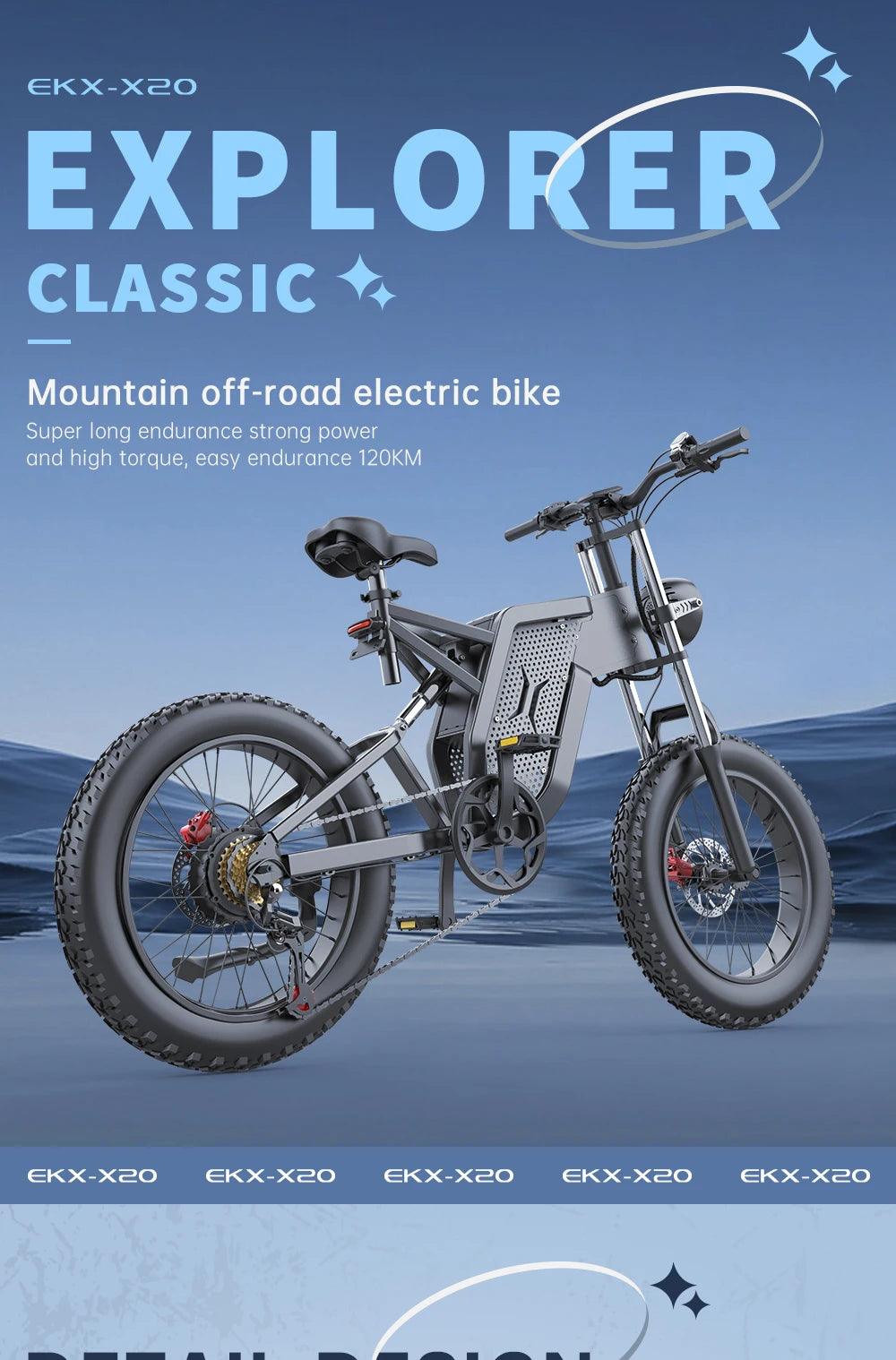 EKX X20 Electric Bike: The Ultimate Mountain and Road Adventure Machine