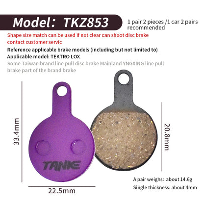 TANKE MTB Semi-Metal Bike Brake Pads My Store