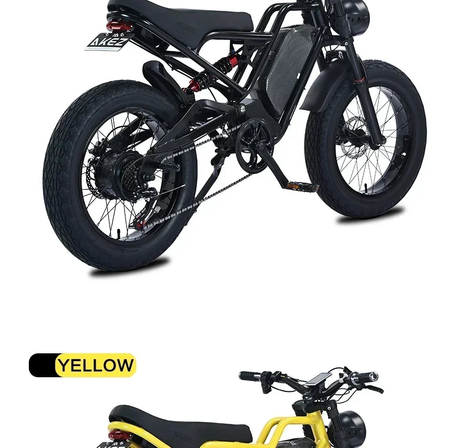 Off-road Electric bicycle 1500W Motor 48V18Ah Lithium Battery Hydraulic Suspension Fat Tire Electric bicycle Bike MountainE-bike Electric Bikes & Accessories