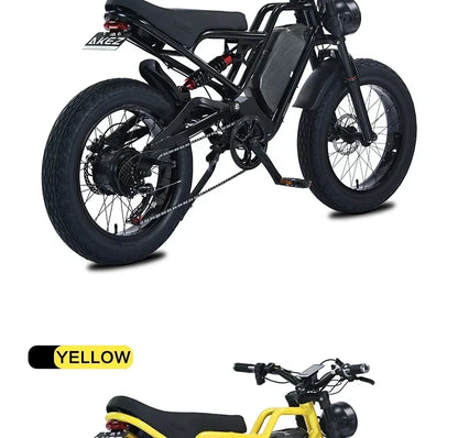 Off-road Electric bicycle 1500W Motor 48V18Ah Lithium Battery Hydraulic Suspension Fat Tire Electric bicycle Bike MountainE-bike Electric Bikes & Accessories