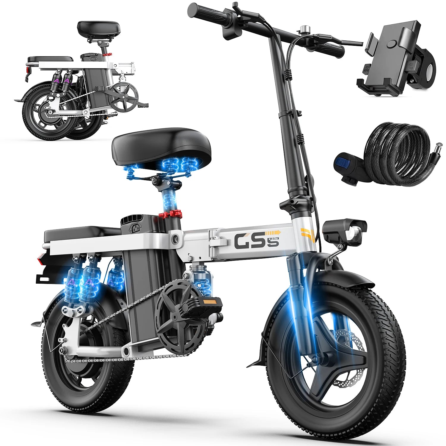 Folding Electric Bike for Adults & Teens | 750W Commuter E-Bike