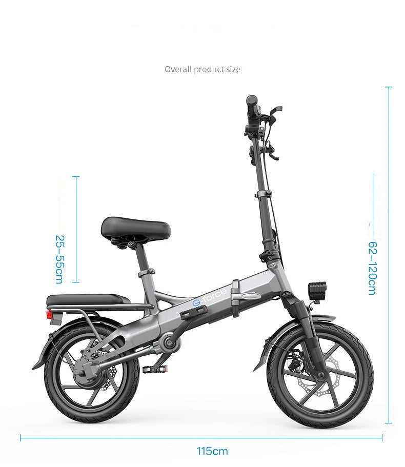 Compact 500W Electric Folding Bike - Lightweight & Long Range