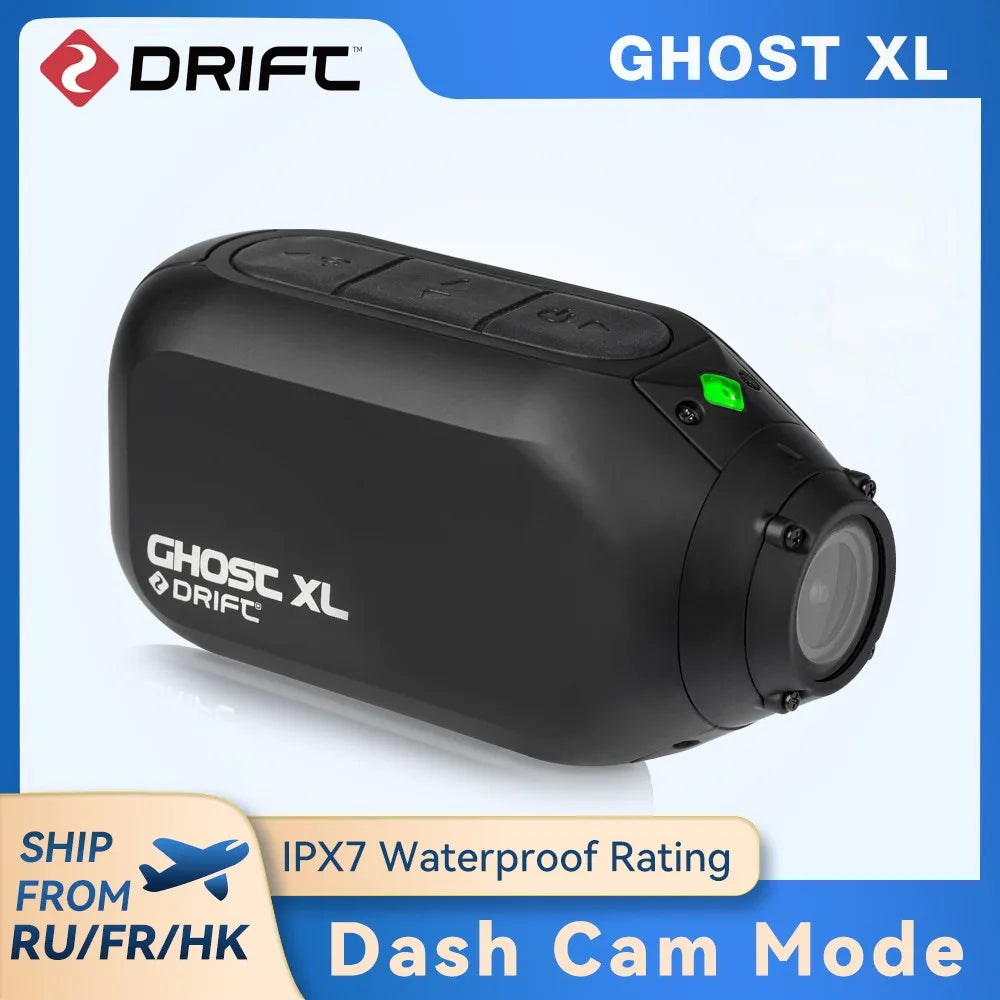 Capture every adventure with the Drift Ghost XL Helmet Cam. Waterproof, durable, and perfect for cycling and vlogging. Free shipping available!