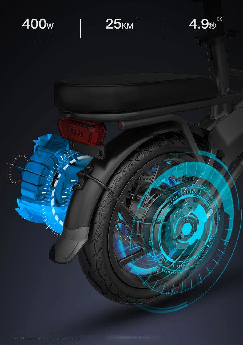 Compact 500W Electric Folding Bike - Lightweight & Long Range