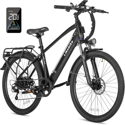 Affordable 26" Electric Bike for Adults with Peak 500W Motor