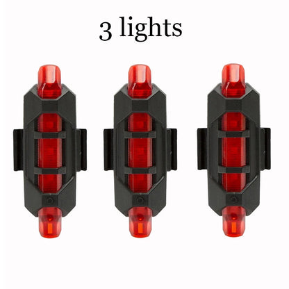 Cycling Light Bicycle Lantern USB LED Rechargeable Set Electric Bikes & Accessories