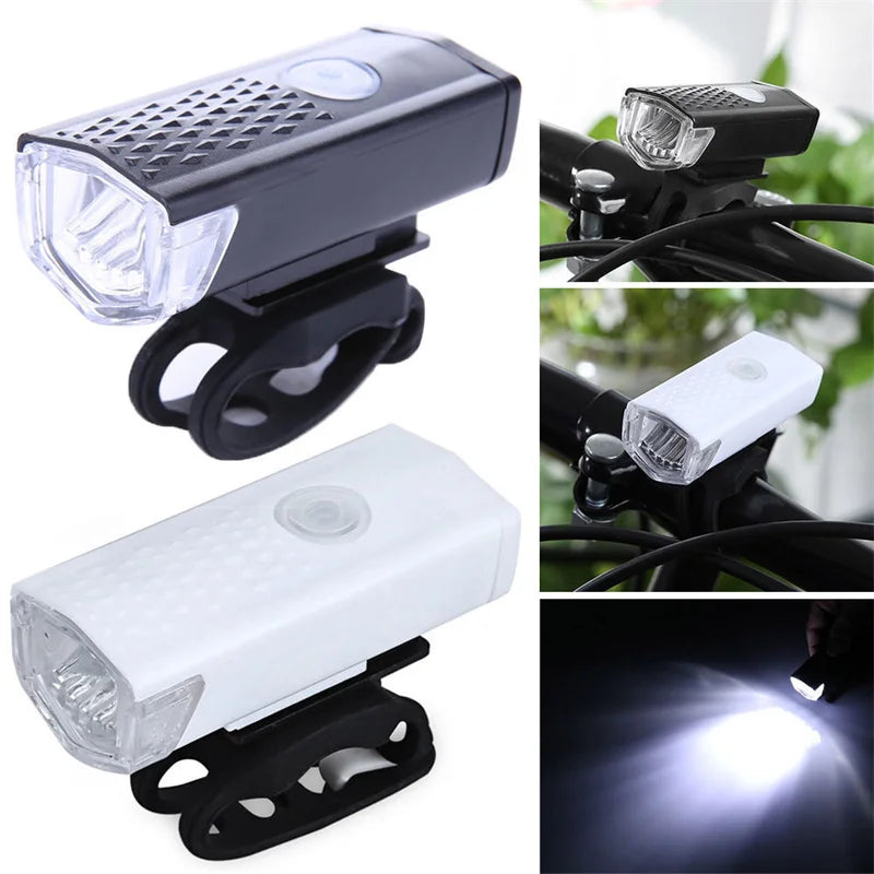 Cycling Light Bicycle Lantern USB LED Rechargeable Set Electric Bikes & Accessories