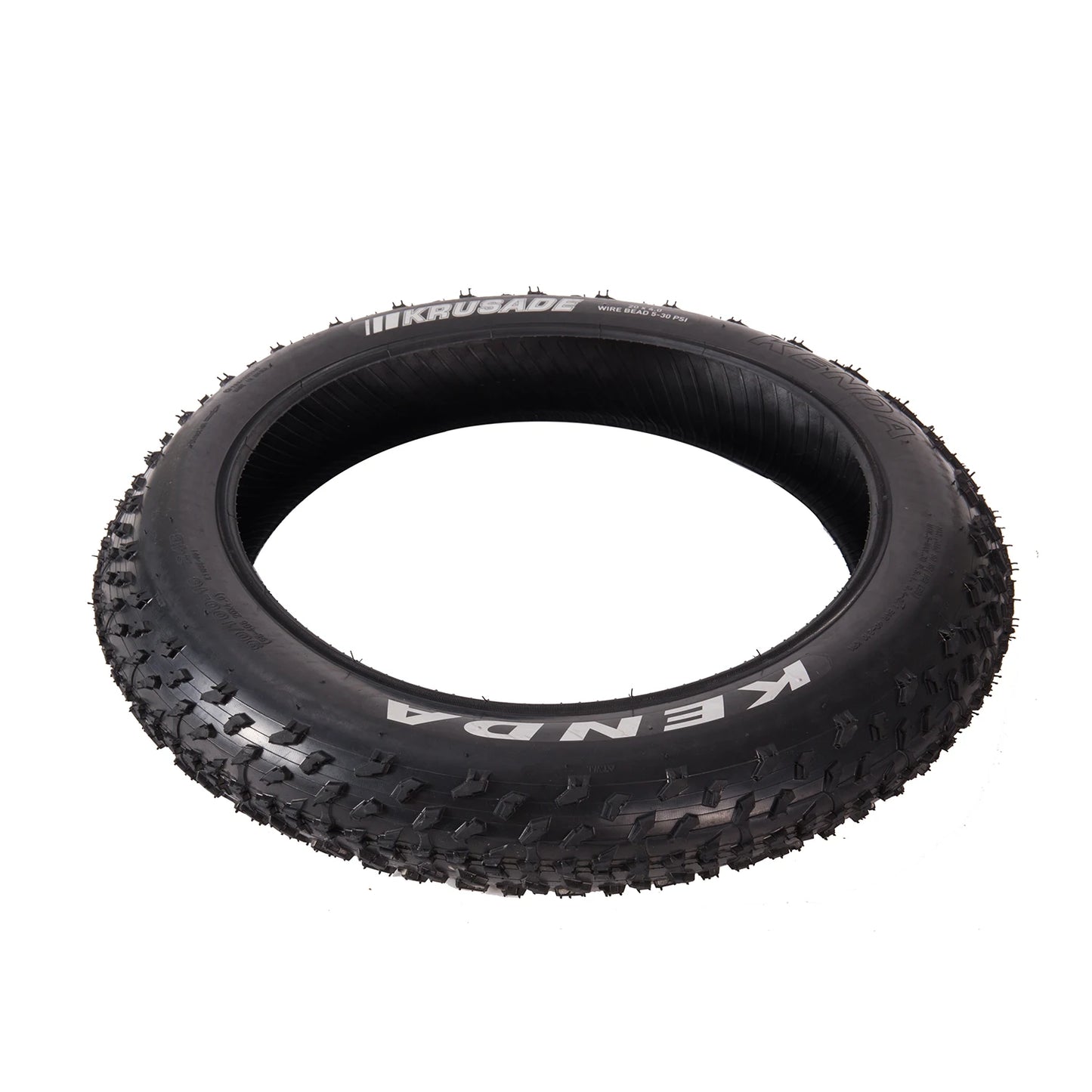 Kenda K1188 Krusade 20x4.0 Fat Bike Tire – Wire Clincher SRC Black