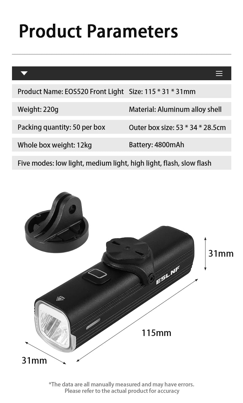 ESLNF Bike Front Light Electric Bikes & Accessories