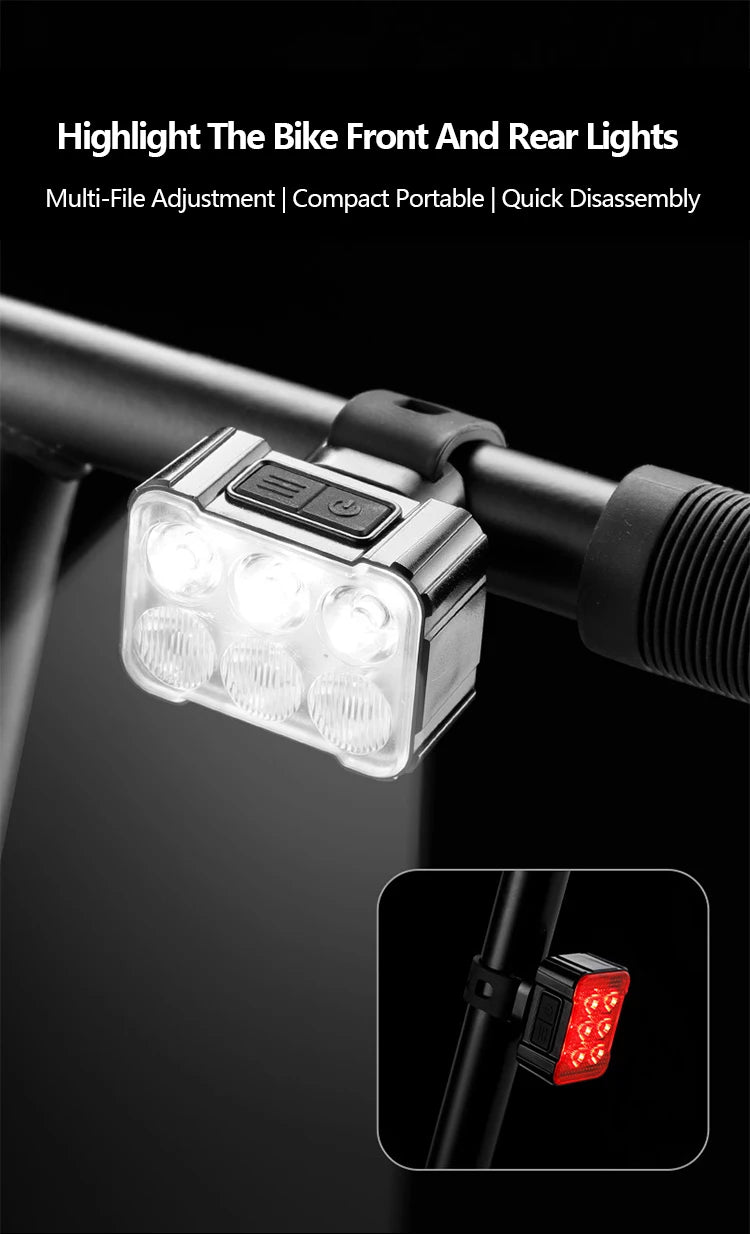 Bicycle Front and Rear Light Set Electric Bikes & Accessories