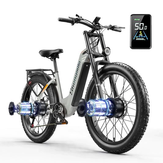 Shengmilo-MX06 Pro Electric Bike, 2000W Motor Power, Fat Bike, 26 "E-bike, 48V, 17.5Ah Battery Electric Bikes & Accessories