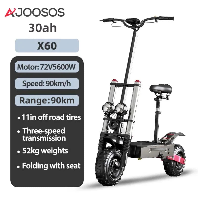 Order Your AJOOSOS Electric Scooter Today! Don’t miss out on the perfect combination of power, range, and style. Whether you’re an urban commuter or an off-road explorer, the AJOOSOS Electric Scooter is your ultimate travel companion