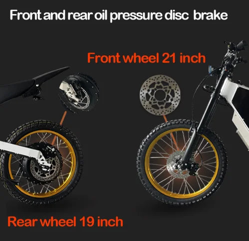 "Free shipping from E-Bikes and Accessories. Discover the New High Power Electric Dirt Bike with 5000W-15000W motor, 75 mph speed, and over 40 mile range. Perfect for off-road adventures."