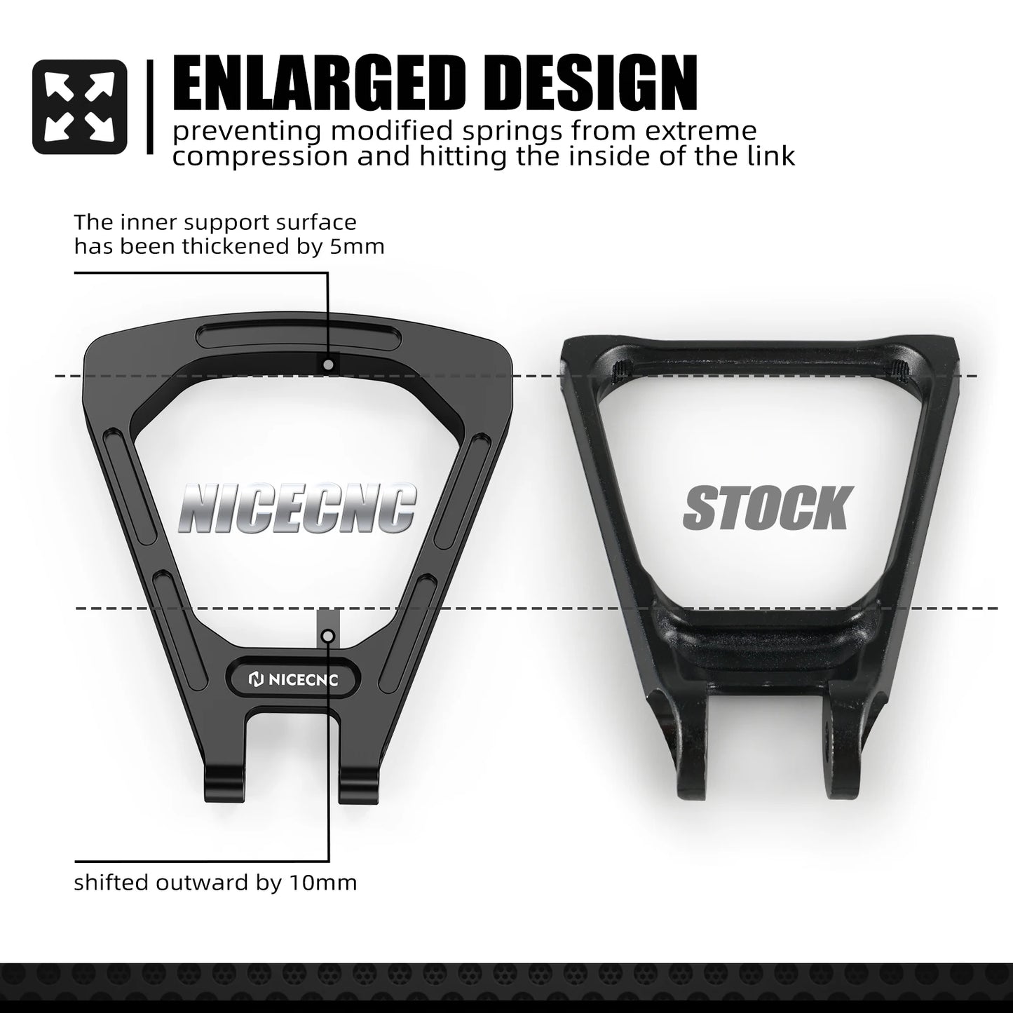 Reinforced Shock-Absorbing Triangle Bracket & Rear Suspension Linkage for SUR-RON My Store