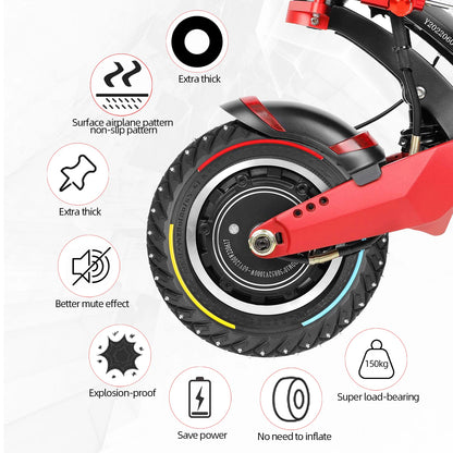 Ulip 10x3 Winter Snow Tire 10Inch Off-road Solid Tyre for ZERO 10X/Kaabo/Dualtron/Kugoo Scooters 255x80(80/65-6) Tire Parts 10*3 Electric Bikes & Accessories