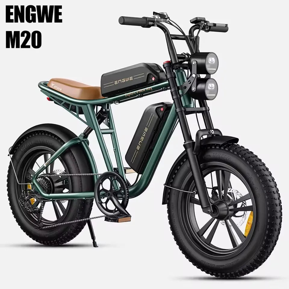 ENGWE M20–High-Speed Electric Bike for Urban&Off-Road Adventures 100W Powerful Motor 48V26AH Dual Battery Electric Bicycle