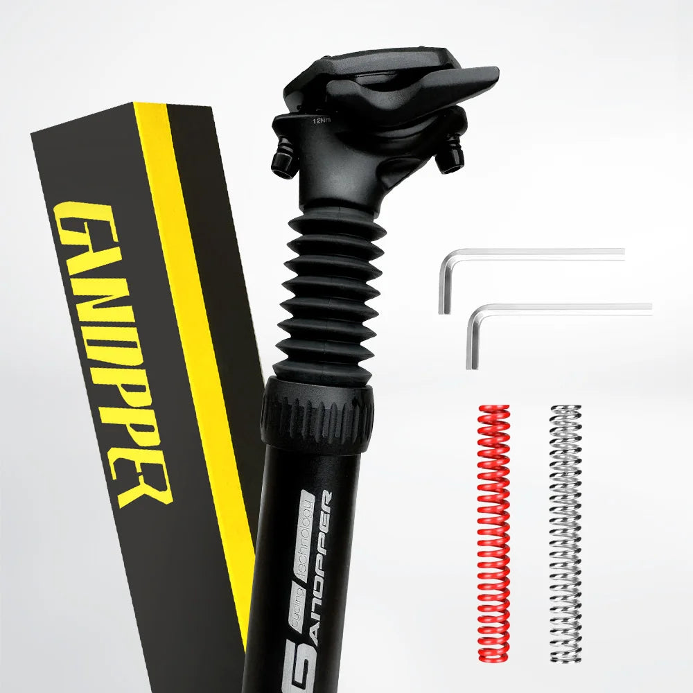 GANOPPER MTB Suspension Seatpost – Ultimate Comfort Shock Absorption.