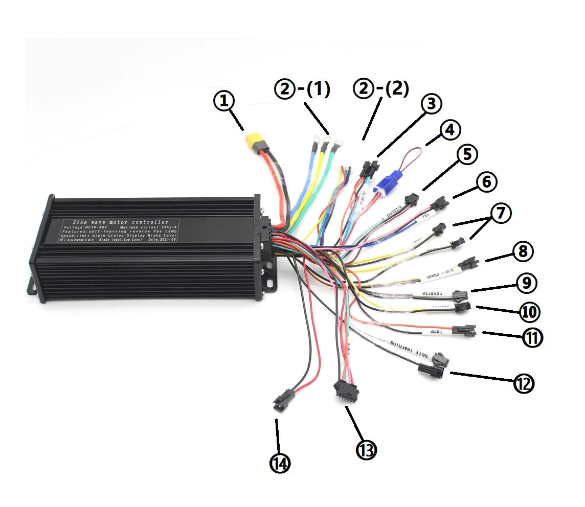 Upgrade your eBike with the 48V-72V 1500W-3000W Sine Wave Controller featuring a colorful LCD display. Enjoy smooth rides, multiple modes, and enhanced efficiency. Free shipping available!