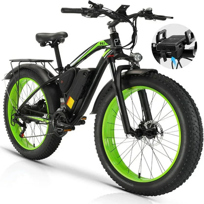 PHILODO 1000W Fat Tire Electric Mountain Bike for Adults Electric Bikes & Accessories