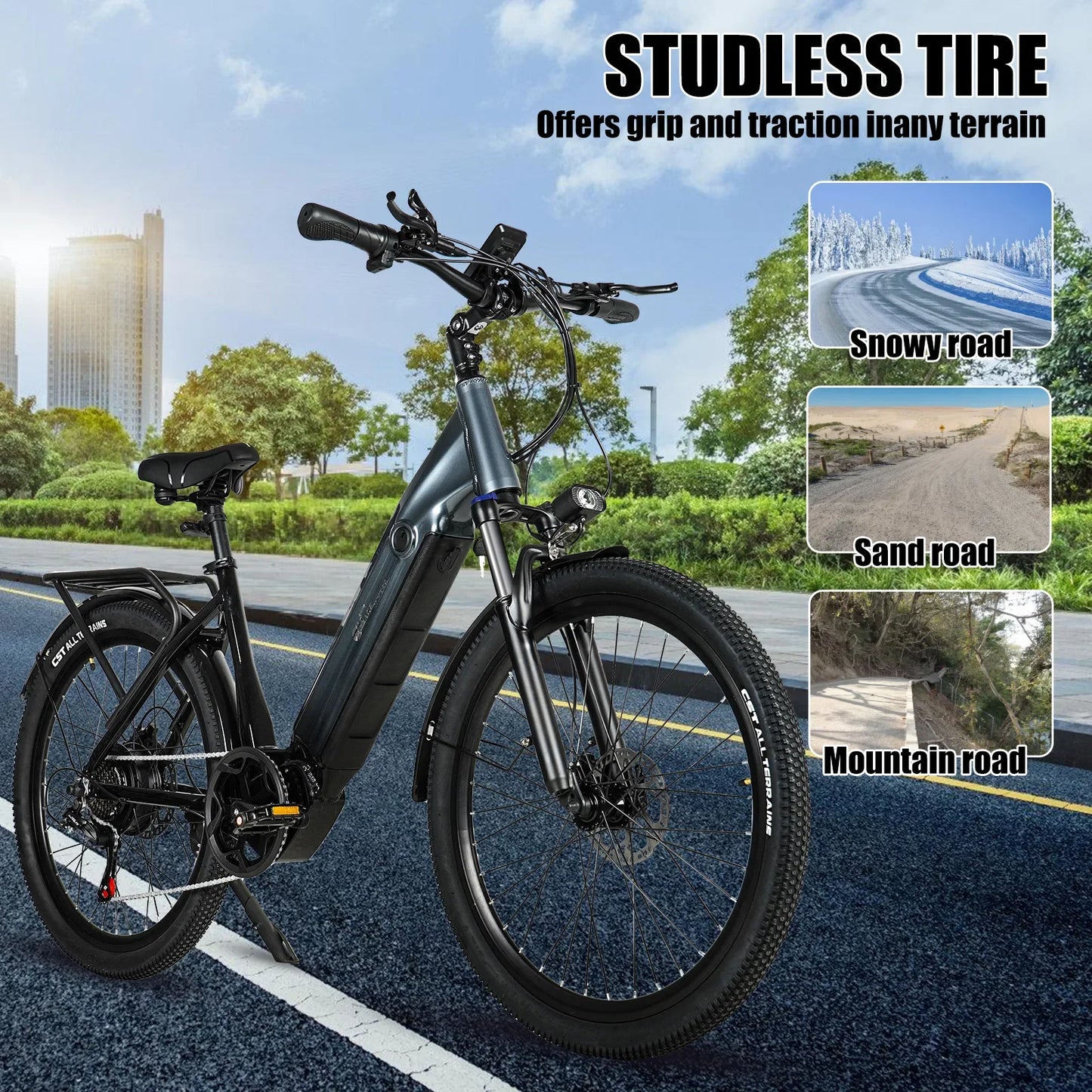 Hot-Selling CMACEWHEEL L26 Step-Through E-bike 750W – Fat Tire Power and Style