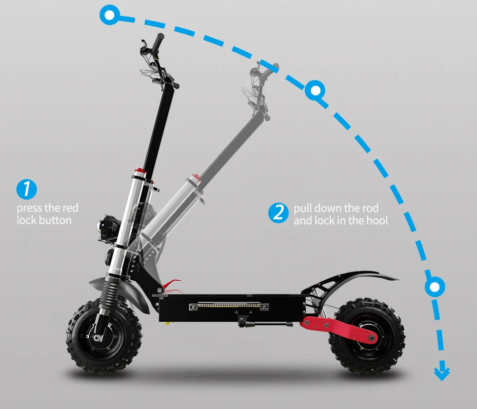 6000W Dual Motors Electric Scooter for Adults