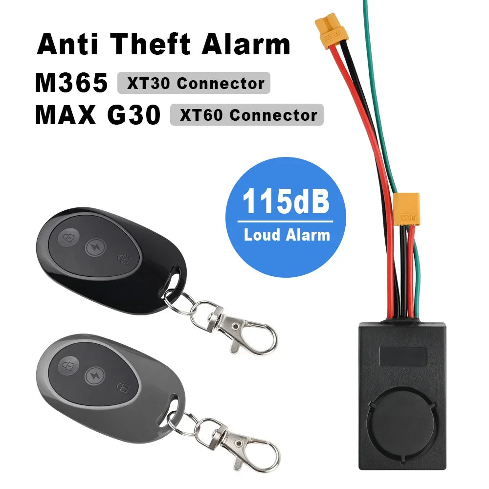 36-55V 115dB Security Anti-theft Alarm Remote Control for Electric Scooters