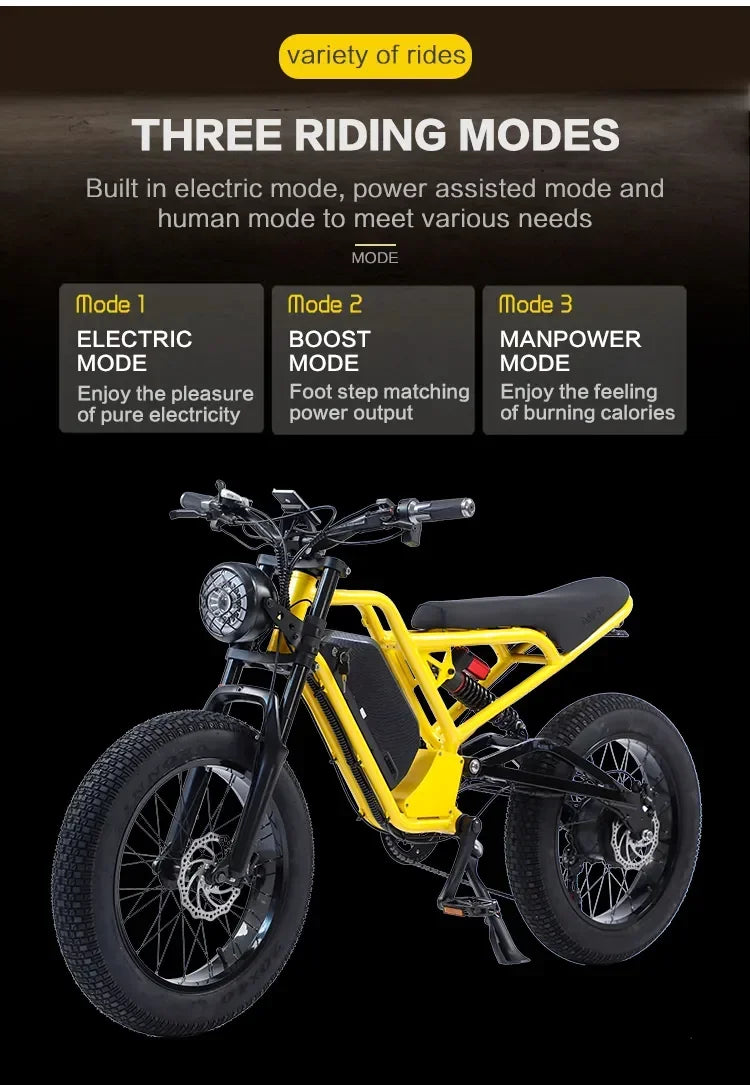 AKEZ Electric Bicycle - 18AH 1500W 48V Mountain Ebike My Store