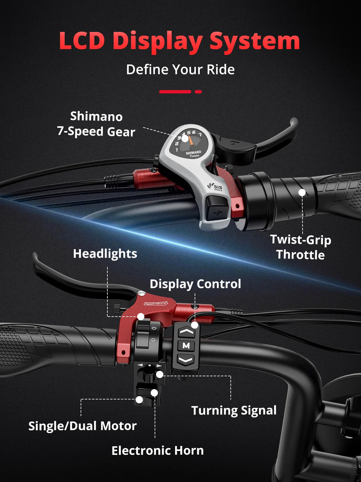  Electric Bike 2000W Dual Motor 