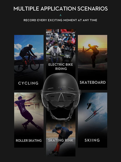 Helmet Action Camera – Anti-Shake 130° Wide-Angle for Cycling & Motorcycles