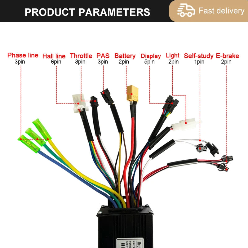 Three-Mode E-Bike Controller with S866 LCD Display My Store