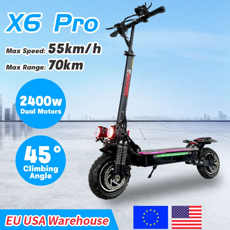 Dual Motor Electric Scooter – Emanba X6/X6 PRO