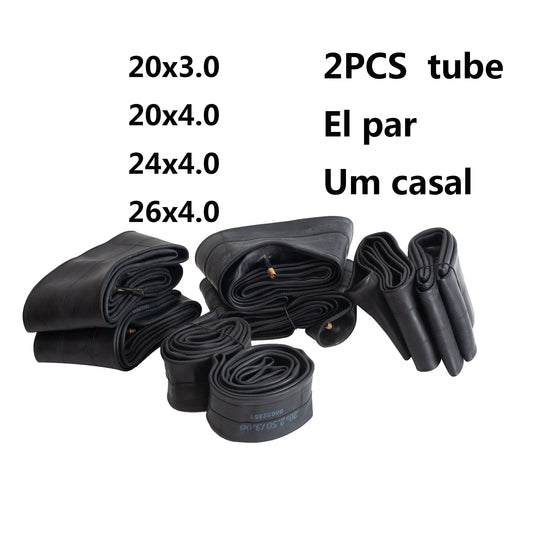 2PCS Fat Bicycle Tube for Various Tire Sizes