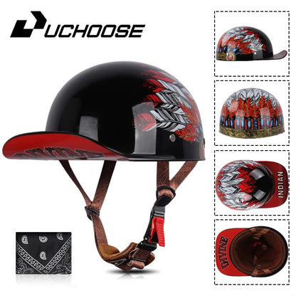 UCHOOSE Retro Baseball Cap Helmet.