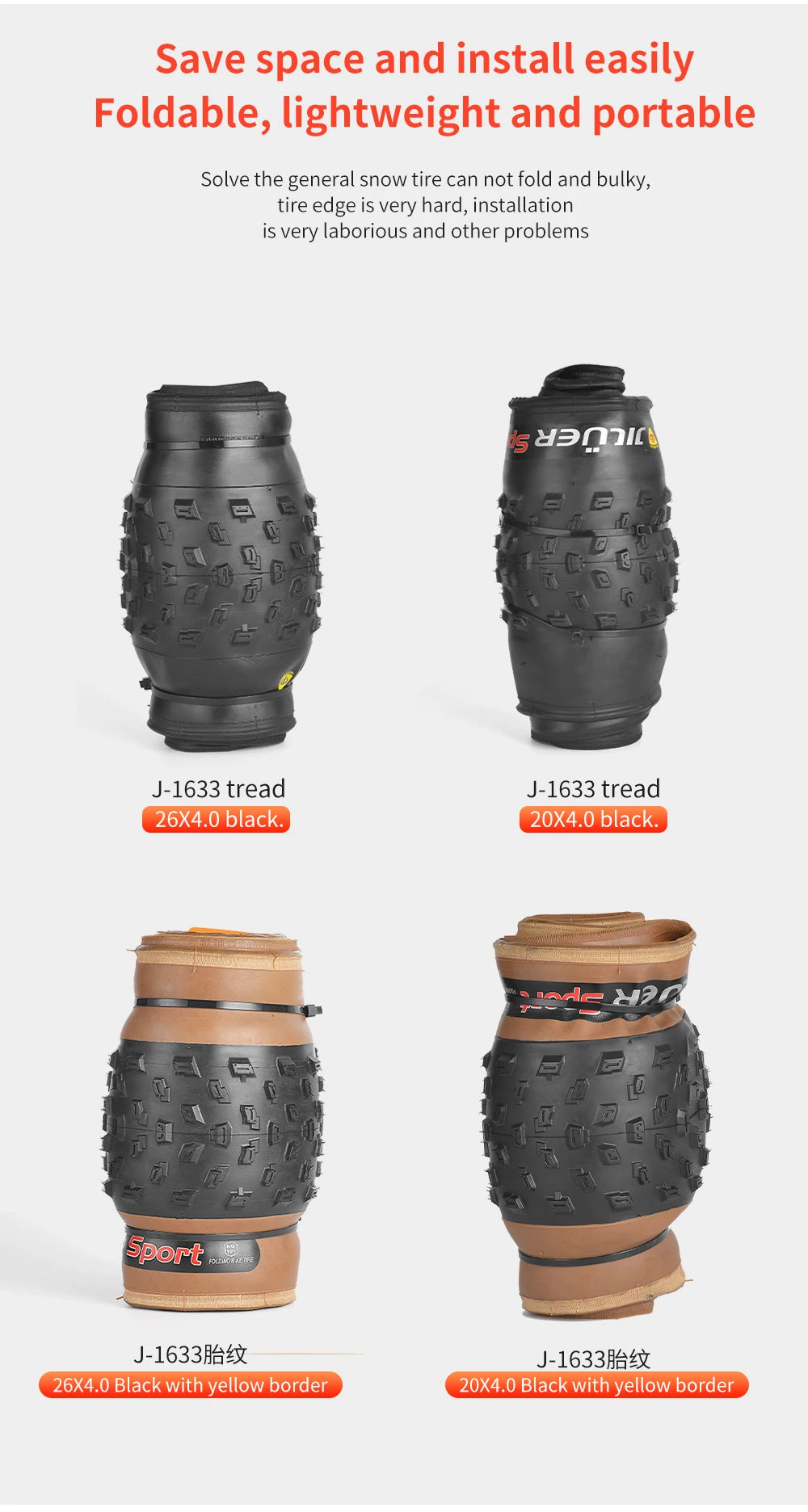 Ride anywhere with the TANKE anti-puncture fat tire. Built for snow, sand, and trail with 20x4.0 & 26x4.0 sizes. Free shipping from Electric Bikes & Accessories.