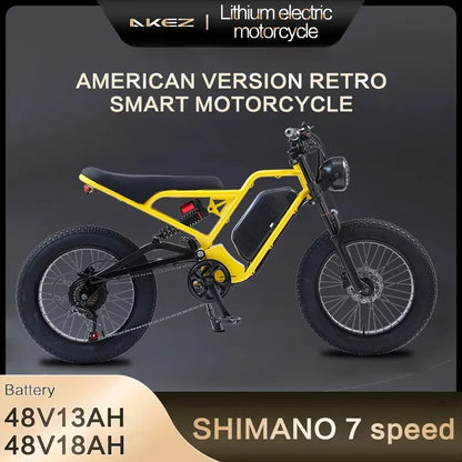 AKEZ Electric Bicycle - 18AH 1500W 48V Mountain Ebike My Store