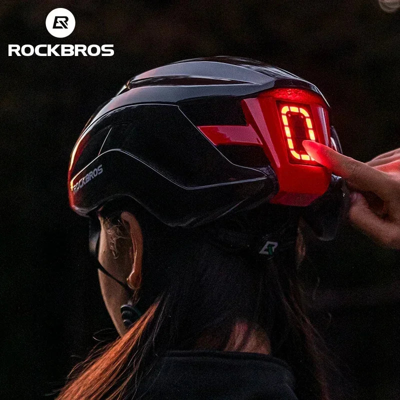 ROCKBROS Rechargeable Bicycle Helmet – Safety & Visibility Combined